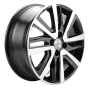 Легковой диск Khomen Wheels KHW1609 6x16 4x100 ET50 60,1 Black-FP